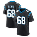 C.Panthers #68 Damien Lewis Player Black Limited Home Game Mdoa Stitched Jerseys