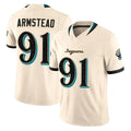 J.Jaguars #91 Arik Armstead Player Natural Limited 2026 Rivalries Collection Game Mdoa Stitched Jerseys