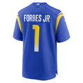 Mdoa LA.Rams #1 Emmanuel Forbes Jr. Royal Team Game Jersey