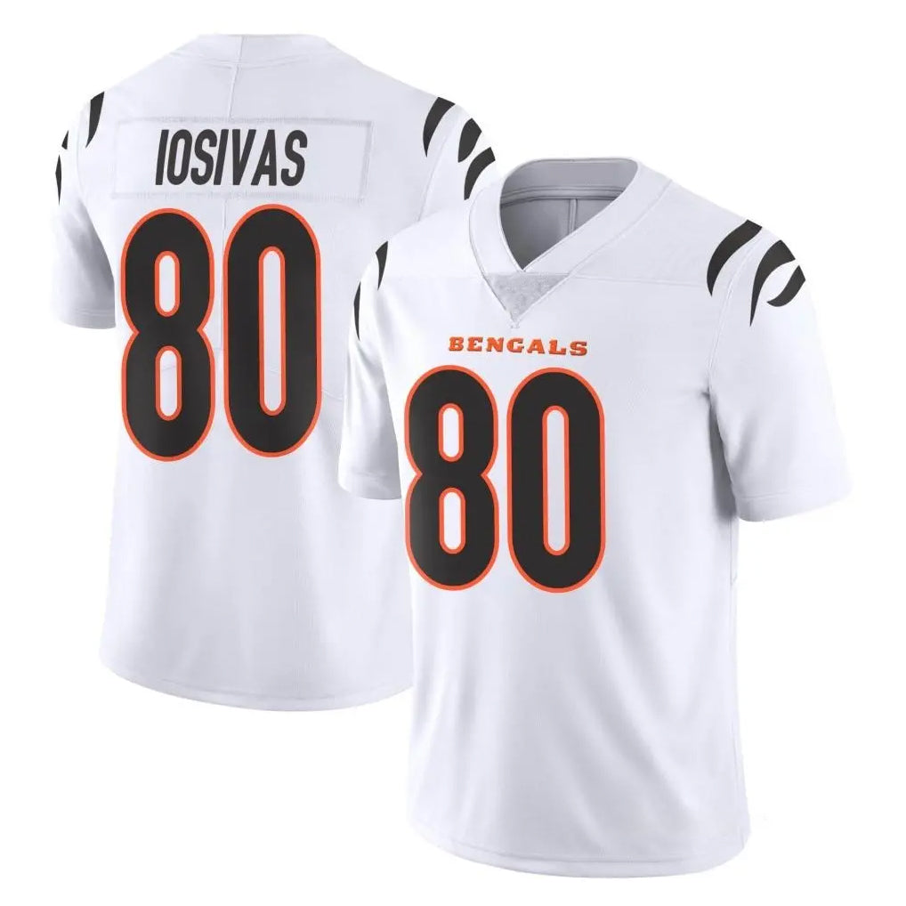 C.Bengals #80 Andrei Iosivas Player White Vapor Untouchable Limited Home Game Mdoa Stitched Jerseys