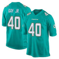 M.Dolphins #40 Willie Gay Jr. Player Aqua Team Color Home Game Mdoa Stitched Jerseys