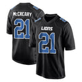 D.Lions #21 Roger McCreary Player Black Fashion Home Game Mdoa Stitched Jerseys