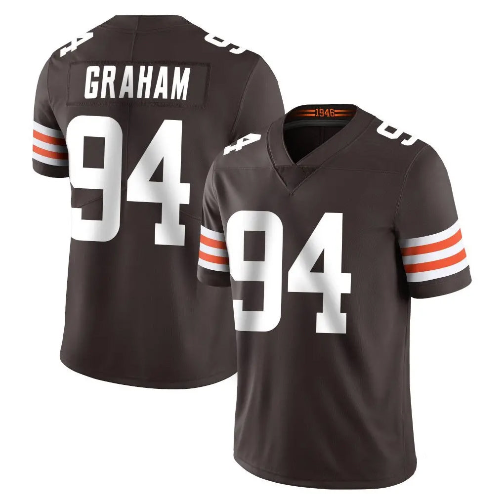 C.Browns #94 Mason Graham Player Brown Color Vapor Untouchable Limited Home Game Mdoa Stitched Jerseys
