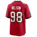 Mdoa TB.Buccaneers #98 Anthony Nelson Red Game Jersey