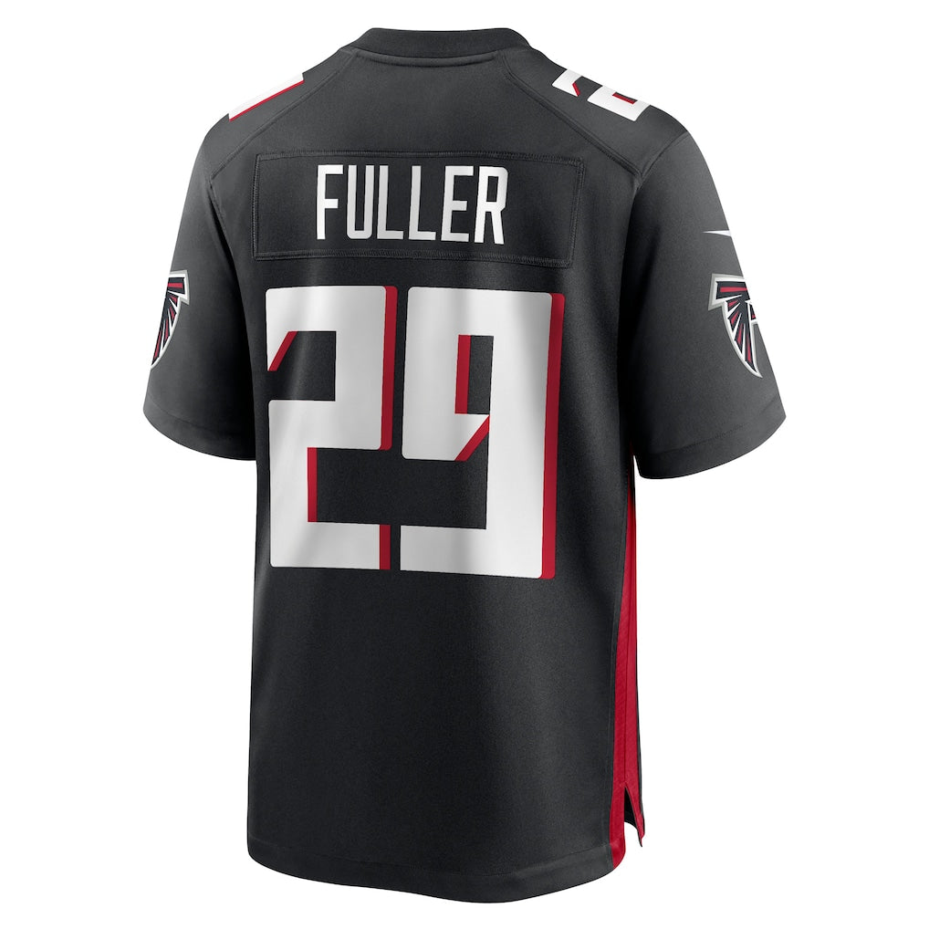 Mdoa A.Falcons #29 Jordan Fuller Black Team Game Jersey