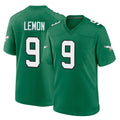 P.Eagles #9 Makai Lemon Player Green Kelly Alternate Home Game Mdoa Stitched Jerseys