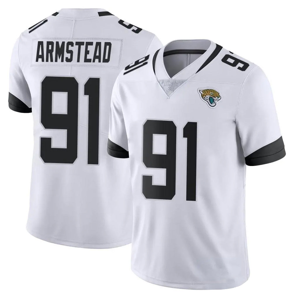 J.Jaguars #91 Arik Armstead Player White Vapor Untouchable Limited Home Game Mdoa Stitched Jerseys