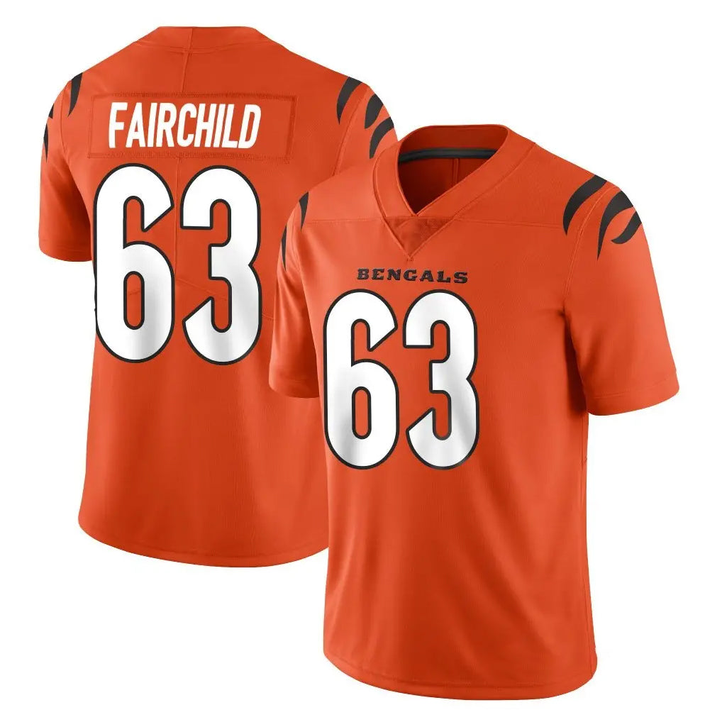 C.Bengals #63 Dylan Fairchild Player Orange Vapor Untouchable Limited Home Game Mdoa Stitched Jerseys