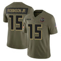 A.Falcons #15 Brian Robinson Player Olive Salute To Service Limited Home Game Mdoa Stitched Jerseys