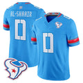 H.Texans #0 Azeez Al-Shaair Player Blue 2026 Rivalries Vapor Limited Home Game Mdoa Stitched jerseys