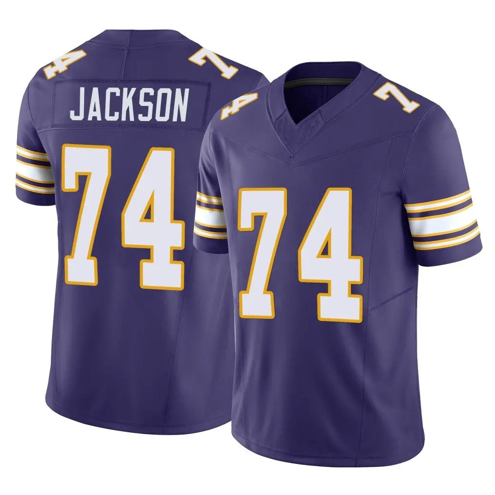 MN.Vikings #74 Donovan Jackson Player Purple Limited Classic Vapor F.U.S.E. Home Game Mdoa Stitched Jerseys