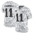 P.Eagles #11 Jihaad Campbell Player Arctic Camo Salute to Service Limited Game Mdoa Stitched Jerseys