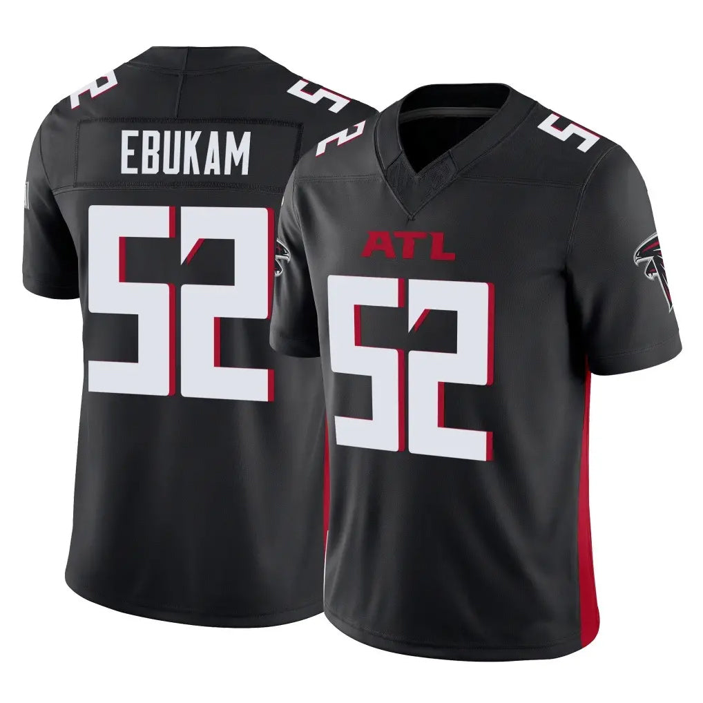 A.Falcons #52 Samson Ebukam Player Black Vapor F.U.S.E. Limited Home Game Mdoa Stitched Jerseys