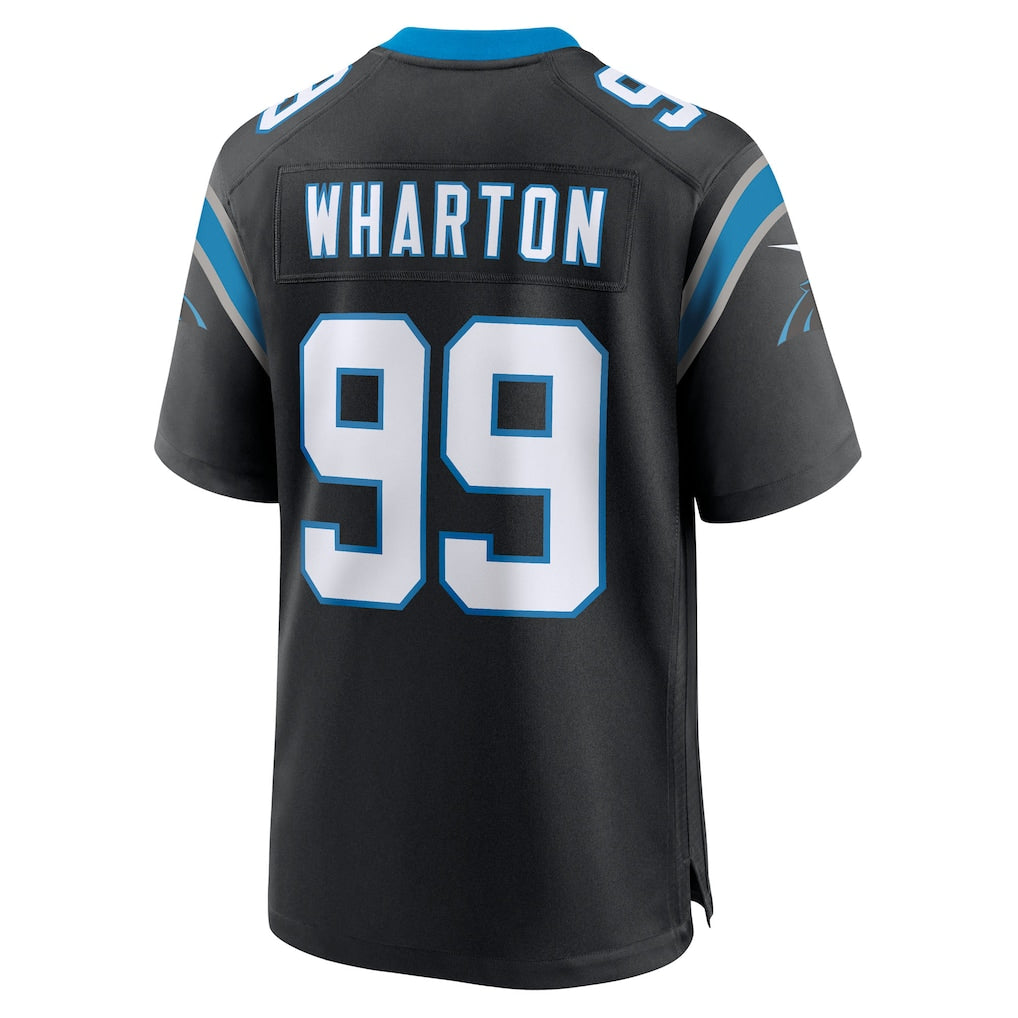 Mdoa C.Panthers #99 Tershawn Wharton Black Team Game Jersey