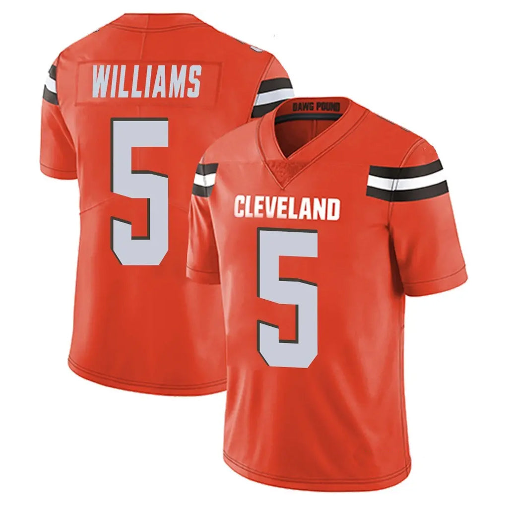 C.Browns #5 Quincy Williams Player Orange Alternate Vapor Untouchable Limited Home Game Mdoa Stitched Jerseys