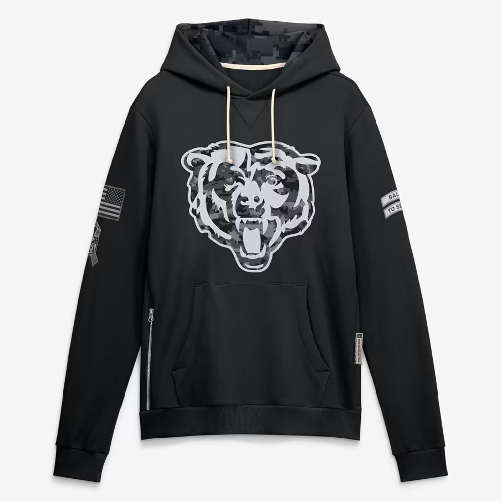 C.Bears 2026 Black Logo Pullover Hoodies Limited Game Mdoa Stitched Jerseys