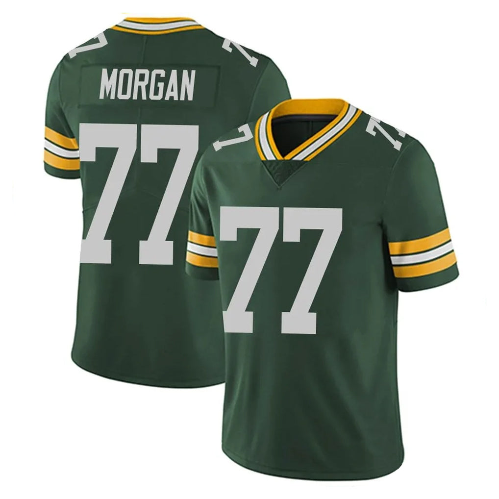 GB.Packers #77 Jordan Morgan Player Green Vapor Untouchable Limited Home Game Mdoa Stitched Jerseys