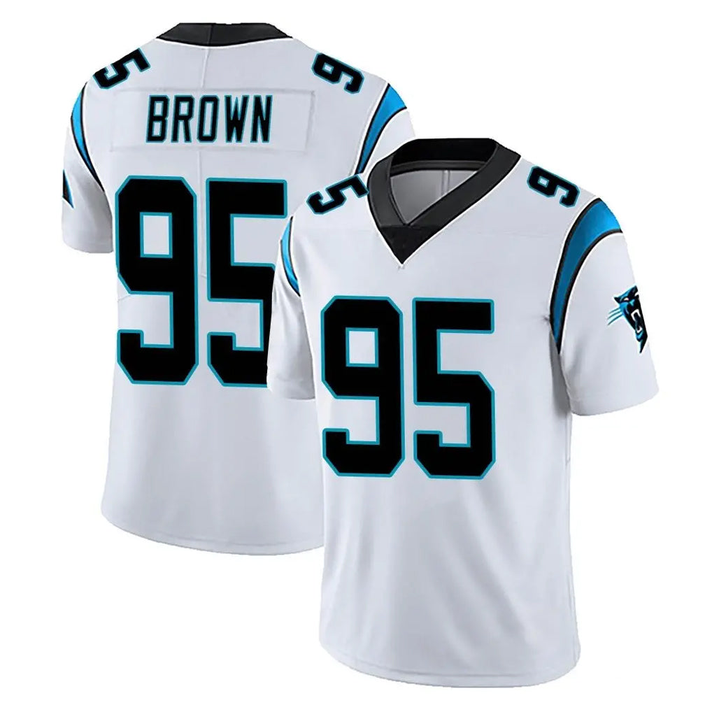 C.Panthers #95 Derrick Brown Player White Vapor Untouchable Limited Game Mdoa Stitched Jerseys