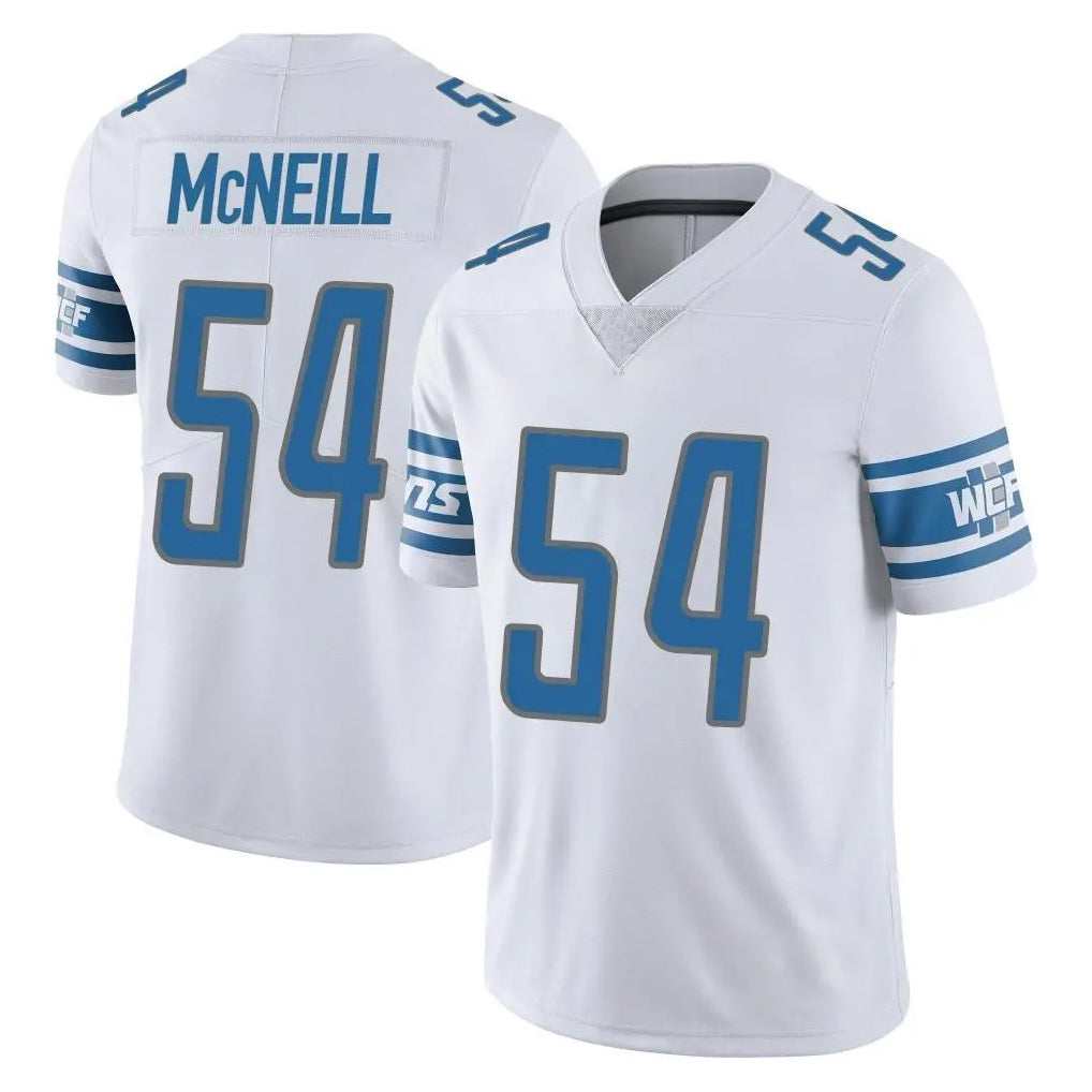 D.Lions #54 Alim McNeill Player White Limited Vapor Untouchable Home Game Mdoa Stitched Jerseys