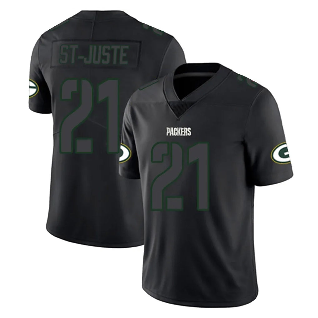 GB.Packers #21 Benjamin St-Juste Player Black Impact Limited Home Game Mdoa Stitched Jerseys
