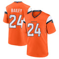 D.Broncos #24 Champ Bailey Player Orange Home Game Mdoa Stitched Jerseys