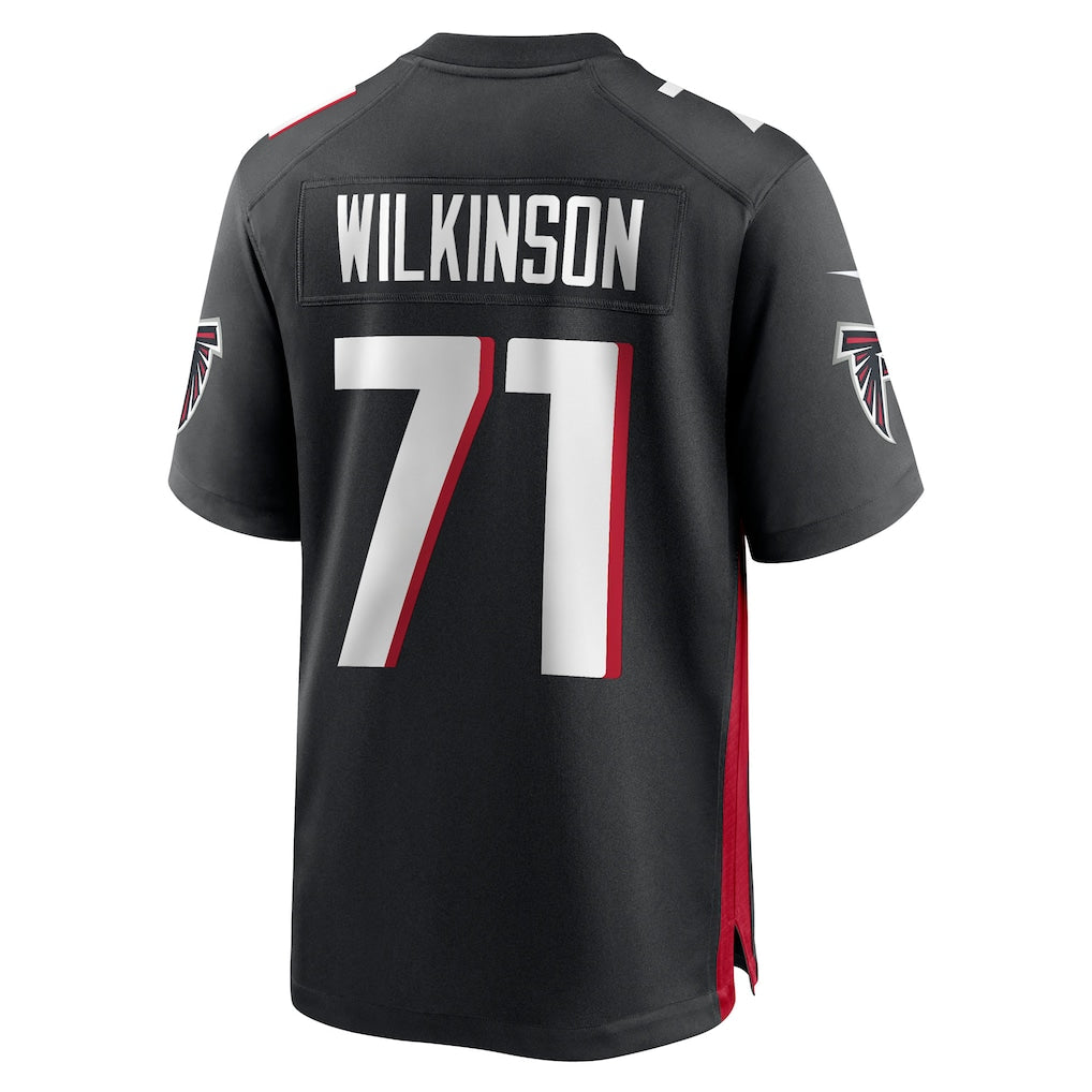 Mdoa A.Falcons #71 Elijah Wilkinson Black Team Game Jersey
