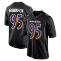 B.Ravens #95 Tavius Robinson Player Black Carbon Fashion Home Game Mdoa Stitched Jerseys