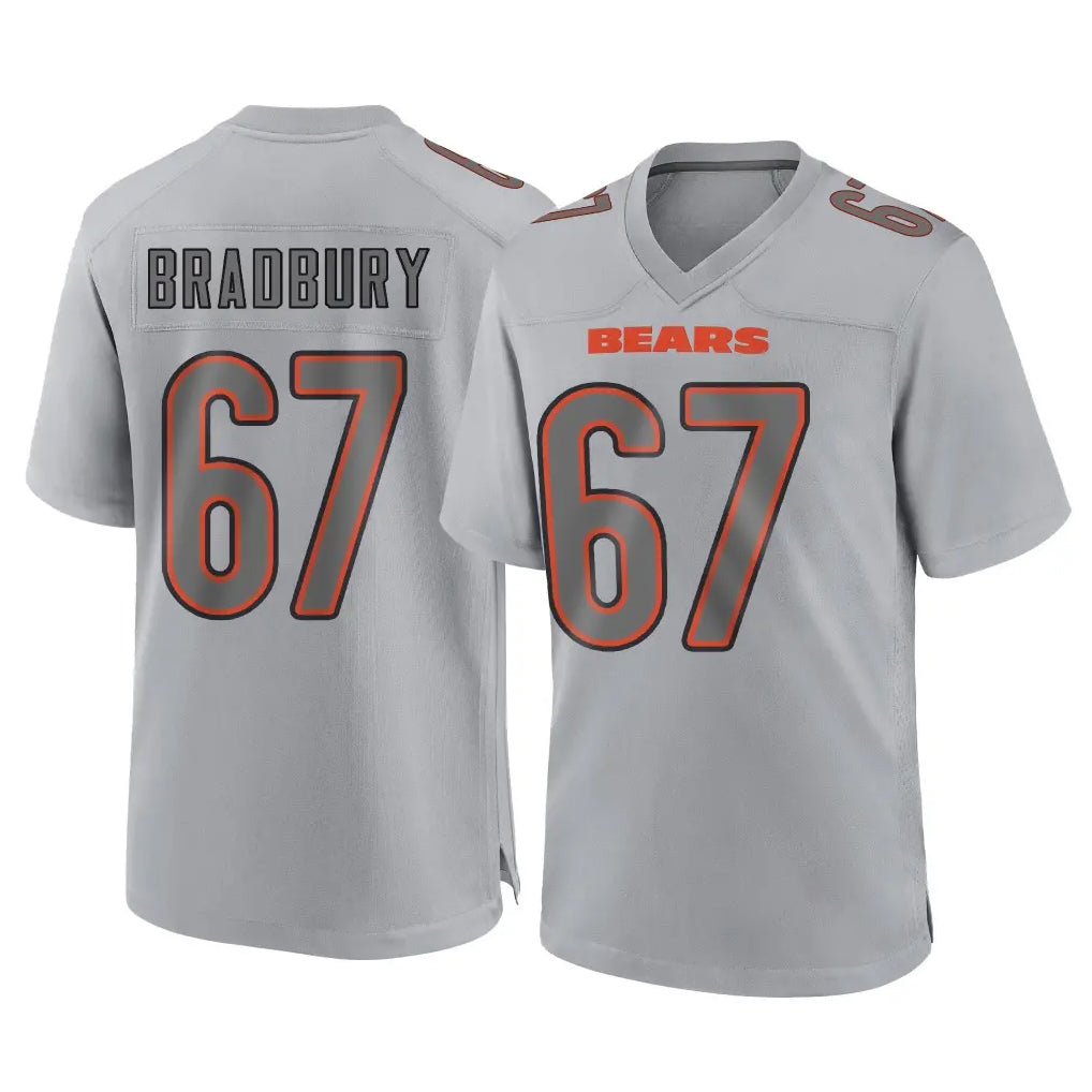 C.Bears #67 Garrett Bradbury Player Gray Atmosphere Fashion Game Mdoa Stitched Jerseys
