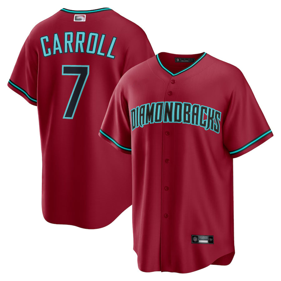 Mdoa A.Diamondbacks #7 Corbin Carroll Player Red Home Replica Personalized Stitched Jerseys