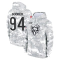 C.Bears #94 Austin Booker Player Arctic Camo Salute to Service Pullover Hoodies Limited Mdoa Stitched Jerseys