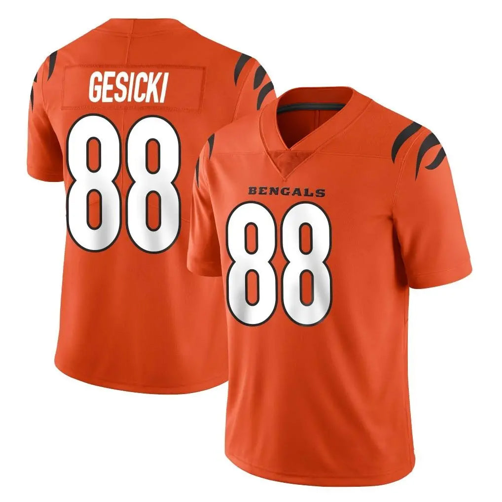 C.Bengals #88 Mike Gesicki Player Orange Vapor Untouchable Limited Home Game Mdoa Stitched Jerseys