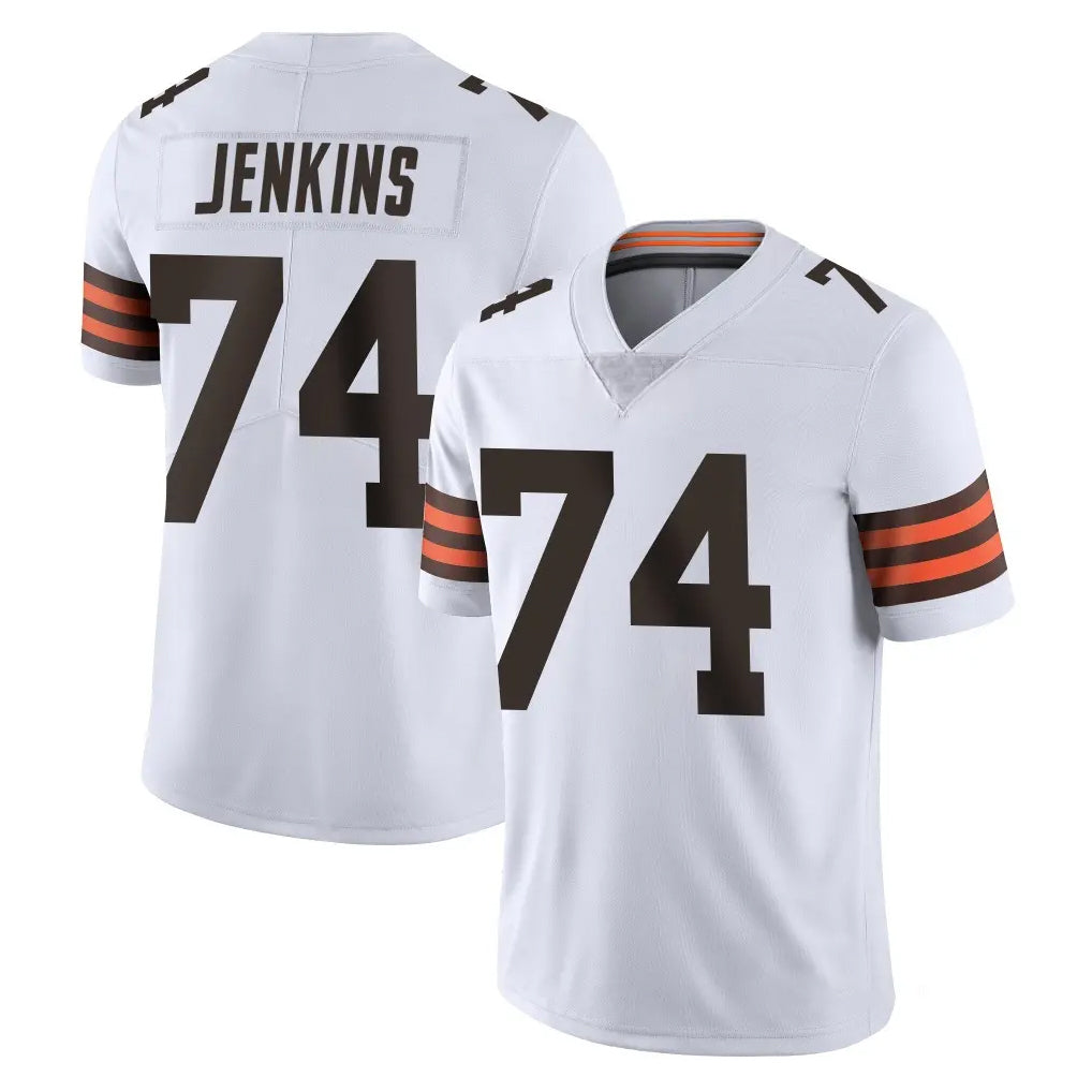 C.Browns #74 Elgton Jenkins Player White Vapor Untouchable Limited Home Game Mdoa Stitched Jerseys
