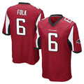 A.Falcons #6 Nick Folk Player Red Color Vapor Home Game Mdoa Stitched Jerseys