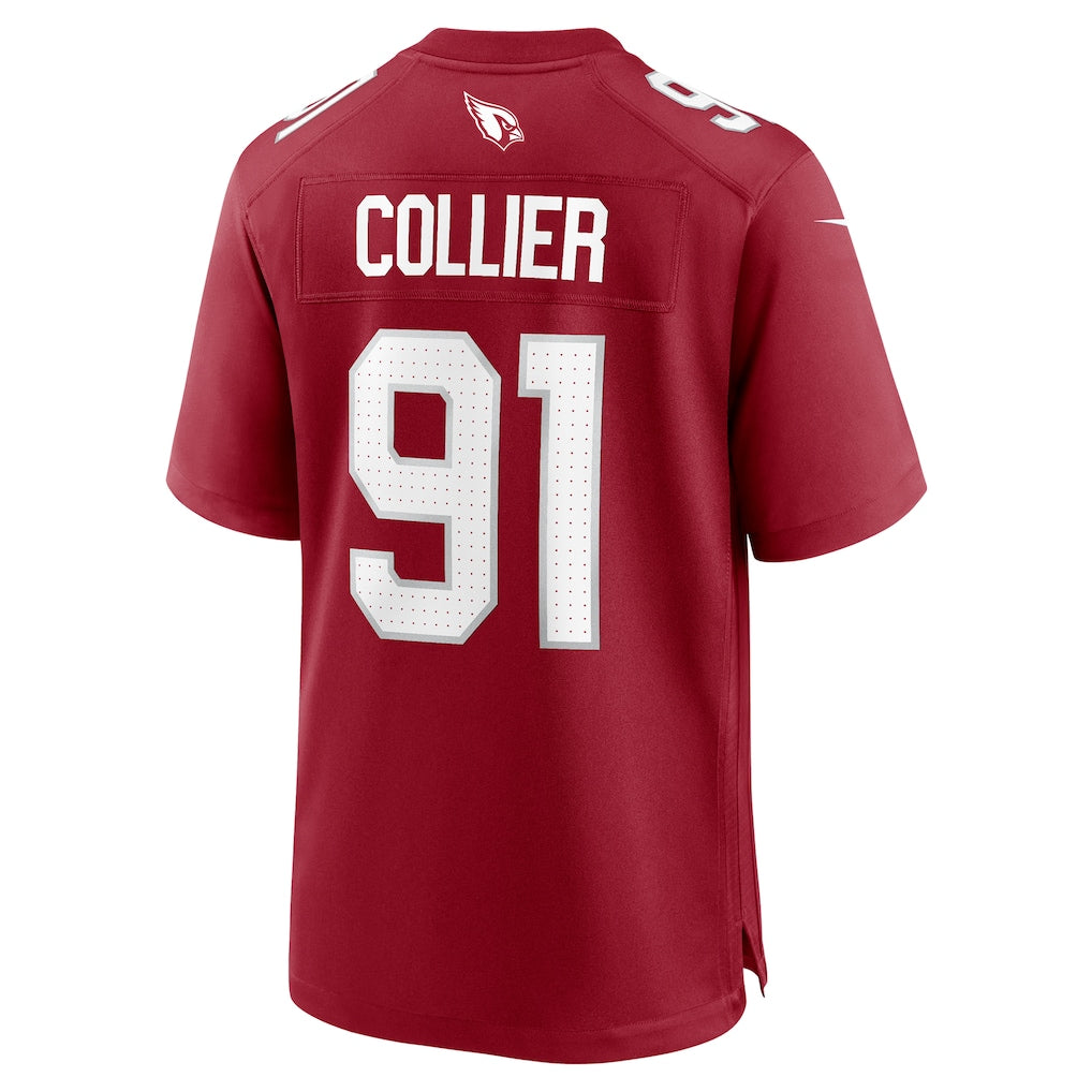 Mdoa A.Cardinals #91 L.J. Collier Cardinal Team Game Jersey