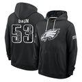 P.Eagles #53 Zack Baun Player 2026 Black Logo Pullover Hoodies Limited Game Mdoa Stitched Jerseys