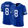 S.Seahawks #8 Jadarian Price Player Royal Limited Throwback Vapor F.U.S.E. Home Game Mdoa Stitched Jerseys