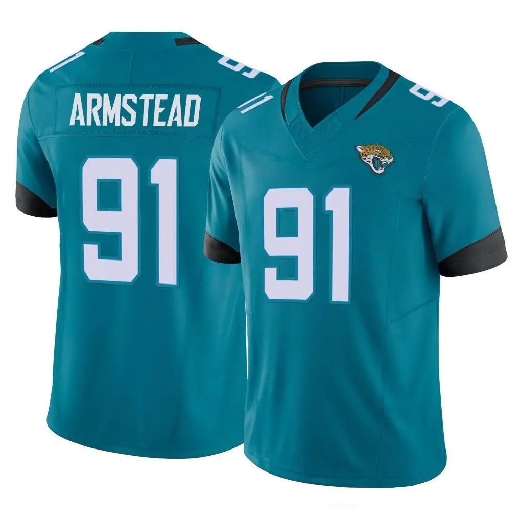 J.Jaguars #91 Arik Armstead Player Teal Vapor F.U.S.E. Limited Home Game Mdoa Stitched Jerseys