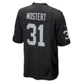Mdoa LV.Raiders #31 Raheem Mostert Black Team Game Jersey