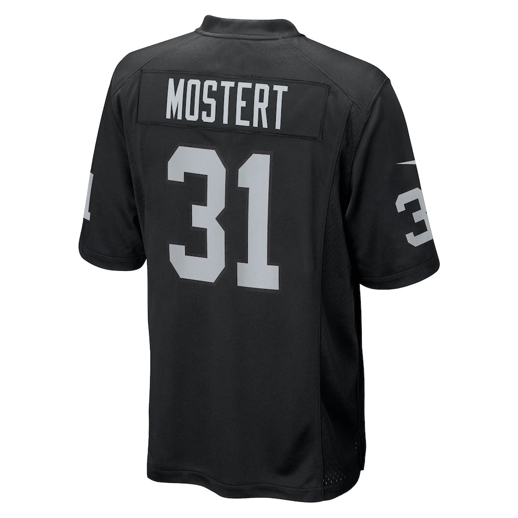 Mdoa LV.Raiders #31 Raheem Mostert Black Team Game Jersey
