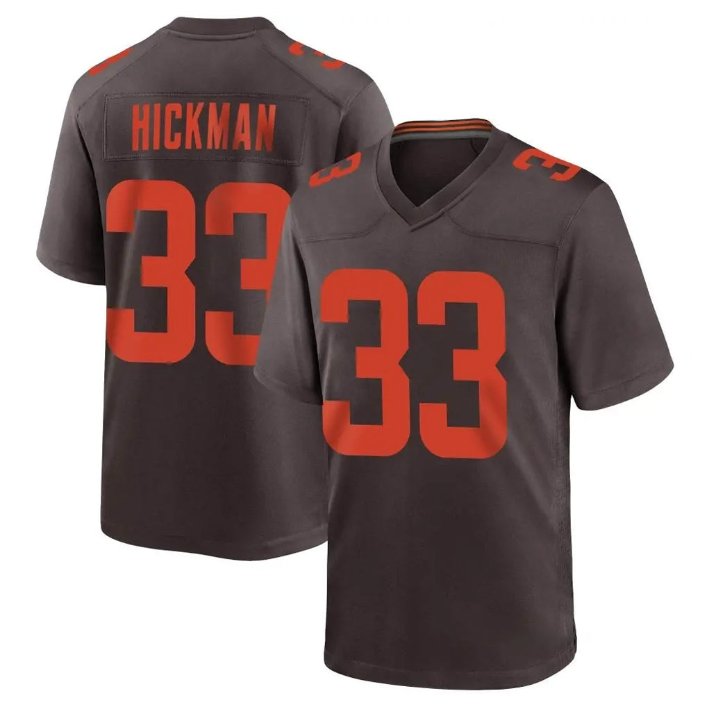 C.Browns #33 Ronnie Hickman Player Brown Alternate Home Game Mdoa Stitched Jerseys