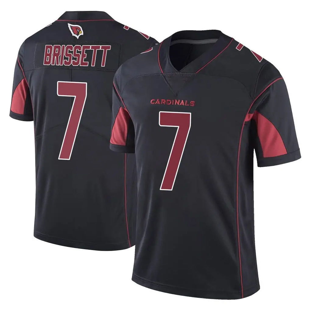 A.Cardinals #7 Jacoby Brissett Player Black Limited Color Rush Vapor Untouchable Home Game Mdoa Stitched Jerseys