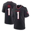 H.Texans #1 Tank Dell Player Navy Team Home Game Mdoa Stitched Jerseys