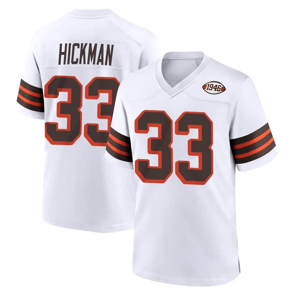 C.Browns #33 Ronnie Hickman Player White Alternate Home Game Mdoa Stitched Jerseys