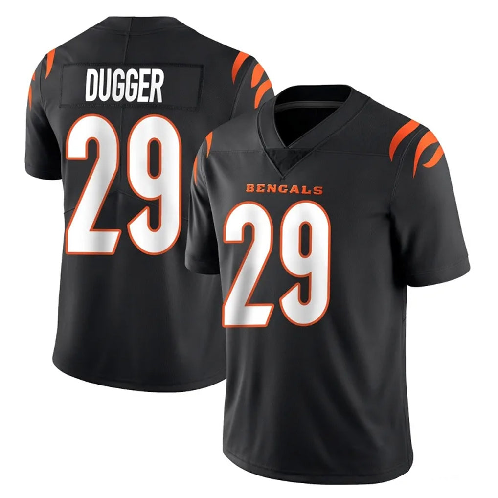 C.Bengals #29 Kyle Dugger Player Black Vapor Untouchable Limited Home Game Mdoa Stitched Jerseys
