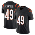 C.Bengals #49 Barrett Carter Player Black Vapor F.U.S.E. Limited Home Game Mdoa Stitched Jerseys