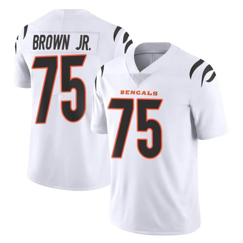 C.Bengals #75 Orlando Brown Jr. Player White Vapor Untouchable Limited Home Game Mdoa Stitched Jerseys