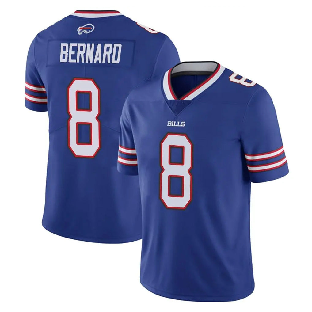 B.Bills #8 Terrel Bernard Player Royal Vapor Untouchable Limited Mdoa Stitched Jerseys