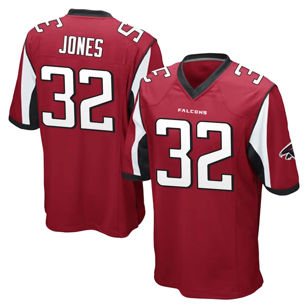 A.Falcons #32 Cash Jones Player Red Color Vapor Home Game Mdoa Stitched Jerseys