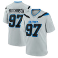 D.Lions #97 Aidan Hutchinson Player Silver 2026 Rivalries Collection Home Game Mdoa Stitched Jerseys