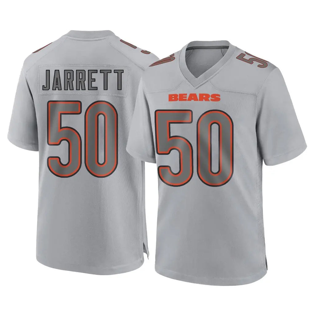 C.Bears #50 Grady Jarrett Player Gray Atmosphere Fashion Game Mdoa Stitched Jerseys